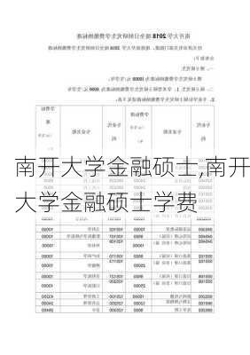 南开大学金融硕士,南开大学金融硕士学费