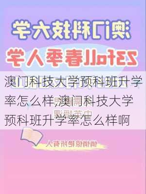 澳门科技大学预科班升学率怎么样,澳门科技大学预科班升学率怎么样啊