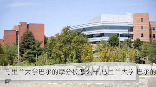 马里兰大学巴尔的摩分校怎么样,马里兰大学 巴尔的摩