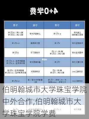 伯明翰城市大学珠宝学院中外合作,伯明翰城市大学珠宝学院学费