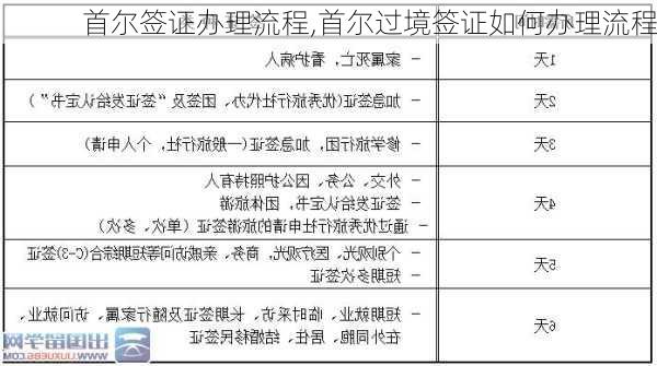 首尔签证办理流程,首尔过境签证如何办理流程