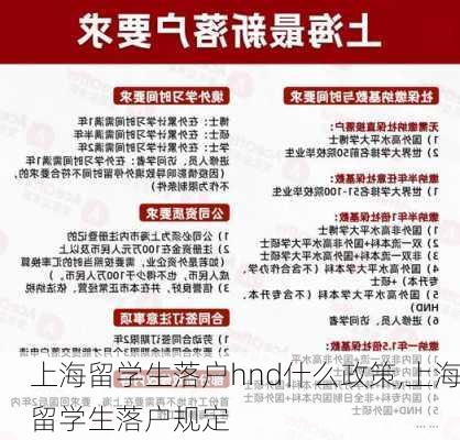 上海留学生落户hnd什么政策,上海留学生落户规定