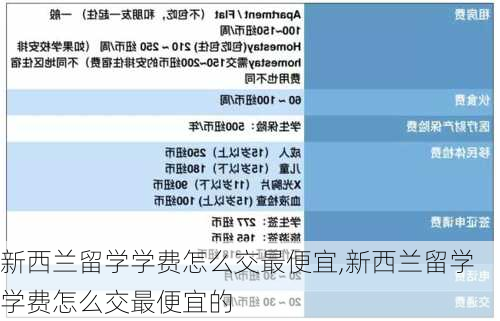 新西兰留学学费怎么交最便宜,新西兰留学学费怎么交最便宜的