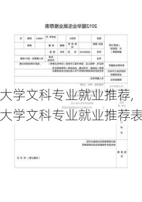 大学文科专业就业推荐,大学文科专业就业推荐表