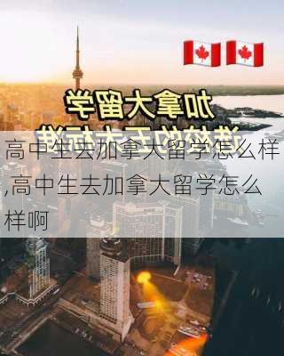 高中生去加拿大留学怎么样,高中生去加拿大留学怎么样啊