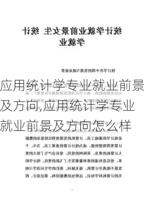 应用统计学专业就业前景及方向,应用统计学专业就业前景及方向怎么样