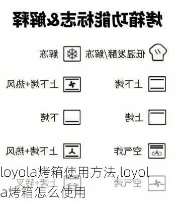 loyola烤箱使用方法,loyola烤箱怎么使用