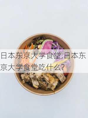 日本东京大学食堂,日本东京大学食堂吃什么?