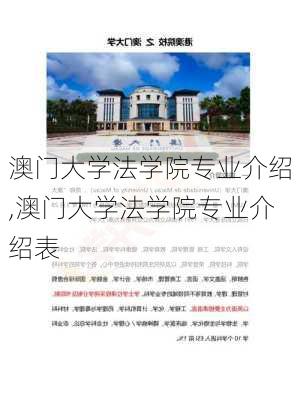 澳门大学法学院专业介绍,澳门大学法学院专业介绍表