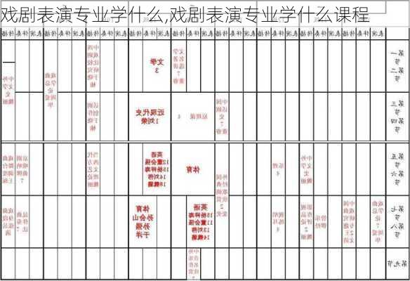 戏剧表演专业学什么,戏剧表演专业学什么课程