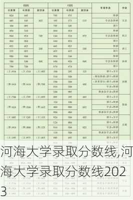 河海大学录取分数线,河海大学录取分数线2023