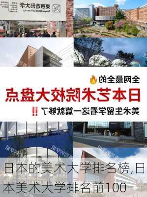 日本的美术大学排名榜,日本美术大学排名前100