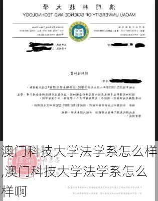 澳门科技大学法学系怎么样,澳门科技大学法学系怎么样啊