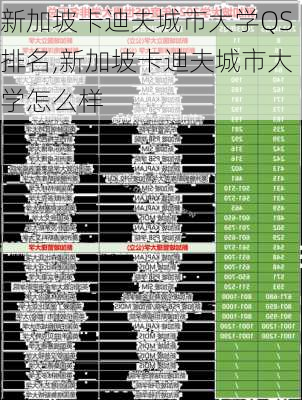 新加坡卡迪夫城市大学QS排名,新加坡卡迪夫城市大学怎么样