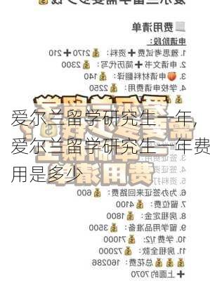 爱尔兰留学研究生一年,爱尔兰留学研究生一年费用是多少