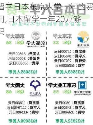 留学日本东京大学一年的费用,日本留学一年20万够吗