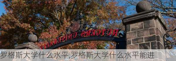 罗格斯大学什么水平,罗格斯大学什么水平能进