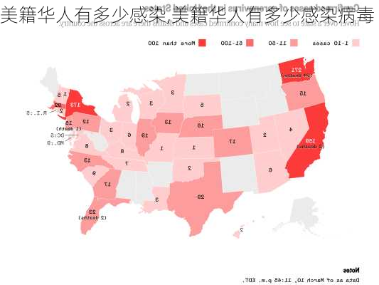 美籍华人有多少感染,美籍华人有多少感染病毒