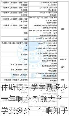 休斯顿大学学费多少一年啊,休斯顿大学学费多少一年啊知乎