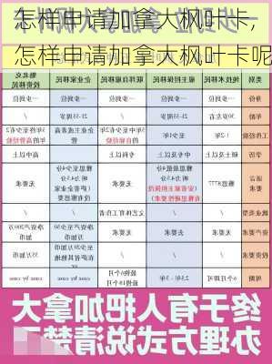 怎样申请加拿大枫叶卡,怎样申请加拿大枫叶卡呢