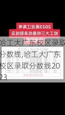 哈工大广东校区录取分数线,哈工大广东校区录取分数线2023