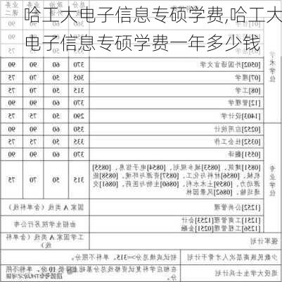 哈工大电子信息专硕学费,哈工大电子信息专硕学费一年多少钱