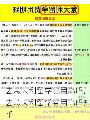 去意大利留学费用高吗,去意大利留学费用高吗知乎