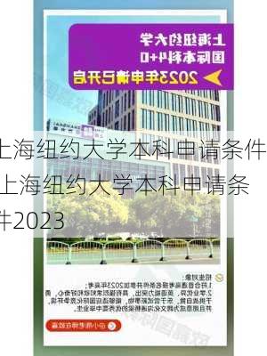 上海纽约大学本科申请条件,上海纽约大学本科申请条件2023