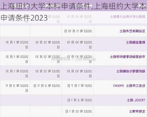 上海纽约大学本科申请条件,上海纽约大学本科申请条件2023