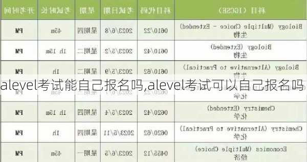 alevel考试能自己报名吗,alevel考试可以自己报名吗