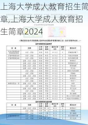 上海大学成人教育招生简章,上海大学成人教育招生简章2024