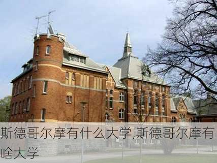 斯德哥尔摩有什么大学,斯德哥尔摩有啥大学