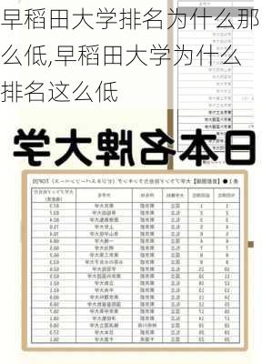 早稻田大学排名为什么那么低,早稻田大学为什么排名这么低