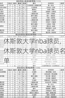 休斯敦大学nba球员,休斯敦大学nba球员名单