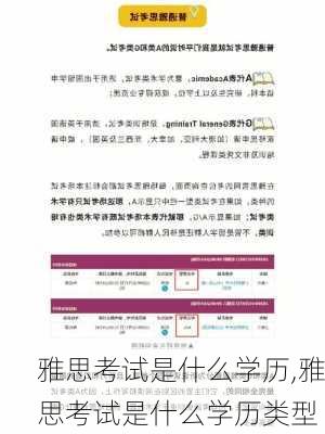 雅思考试是什么学历,雅思考试是什么学历类型