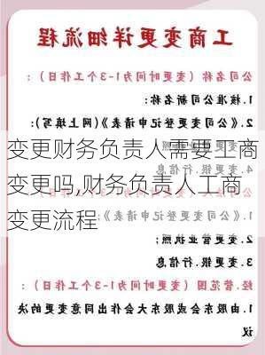 变更财务负责人需要工商变更吗,财务负责人工商变更流程