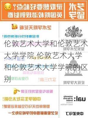 伦敦艺术大学和伦敦艺术大学学院,伦敦艺术大学和伦敦艺术大学学院的区别