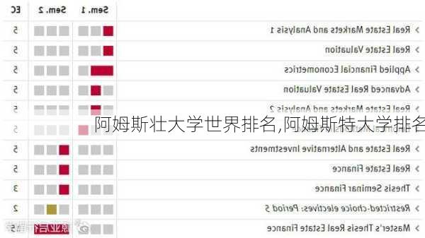 阿姆斯壮大学世界排名,阿姆斯特大学排名