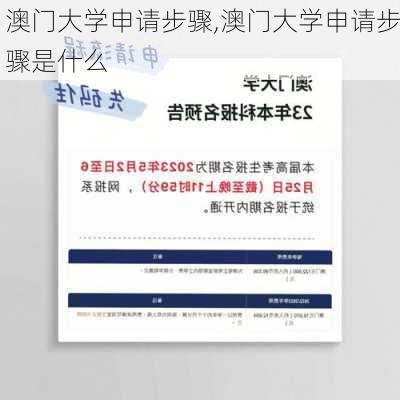 澳门大学申请步骤,澳门大学申请步骤是什么