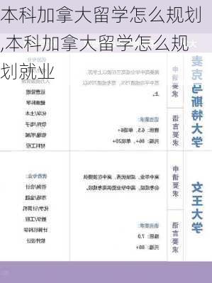 本科加拿大留学怎么规划,本科加拿大留学怎么规划就业