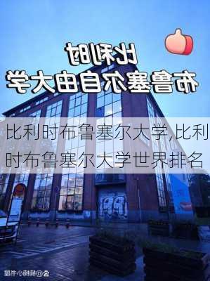 比利时布鲁塞尔大学,比利时布鲁塞尔大学世界排名