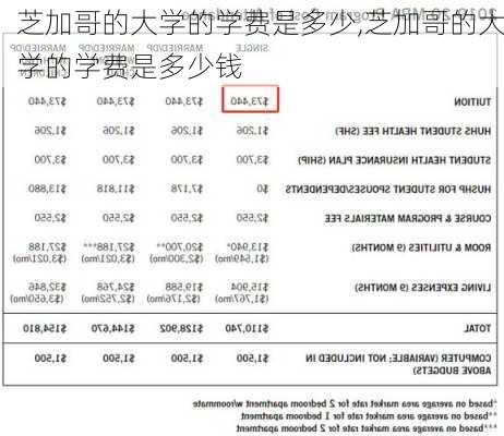 芝加哥的大学的学费是多少,芝加哥的大学的学费是多少钱