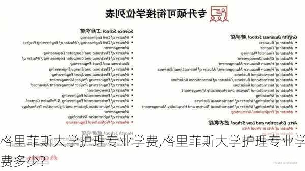 格里菲斯大学护理专业学费,格里菲斯大学护理专业学费多少?