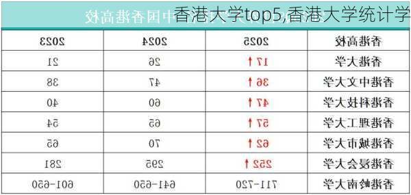 香港大学top5,香港大学统计学