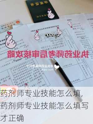 药剂师专业技能怎么填,药剂师专业技能怎么填写才正确