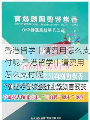 香港留学申请费用怎么支付呢,香港留学申请费用怎么支付呢