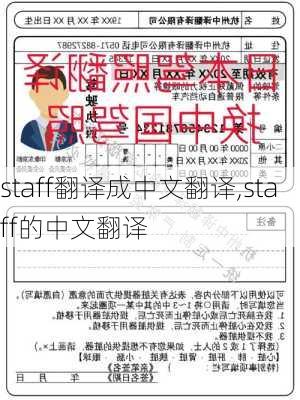 staff翻译成中文翻译,staff的中文翻译