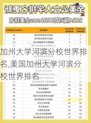 加州大学河滨分校世界排名,美国加州大学河滨分校世界排名