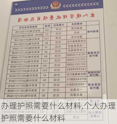 办理护照需要什么材料,个人办理护照需要什么材料