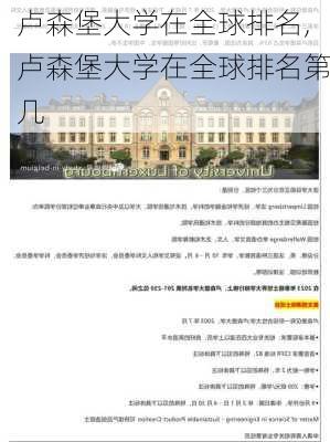 卢森堡大学在全球排名,卢森堡大学在全球排名第几